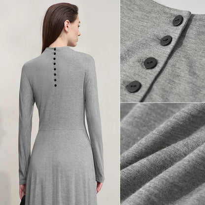 Elegantes Damen Strickkleid Mit Lockerem Schnitt Für Herbst
