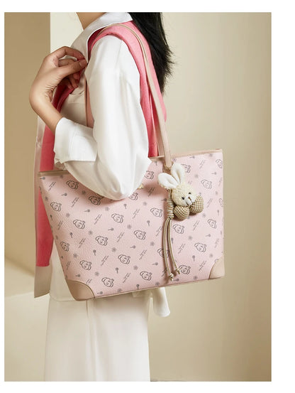Damen Schultertasche Aus PU-Leder Mit Großer Kapazität Und Alltagslook