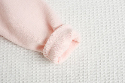 Mädchen Pullover Set mit bunten Pailletten und Tutu Röcken in Pink und Weiß