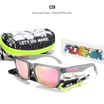 Sonnenbrille quadratisch polarisiert lässig Outdoor Unisex Pärchen neues Paket