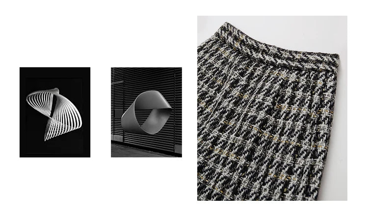 Damen Shorts im Retro-Stil mit kariertem Patchwork und Taschen