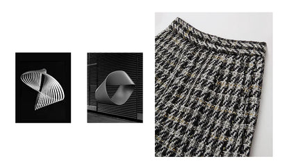 Damen Shorts im Retro-Stil mit kariertem Patchwork und Taschen