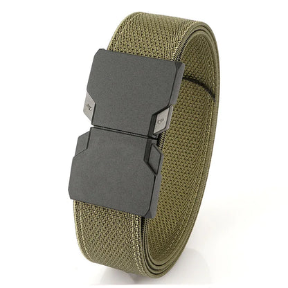 Herren-Gürtel aus elastischem Nylon mit Schnellverschluss Outdoor-Einsatz und Alltag 34 mm Breite