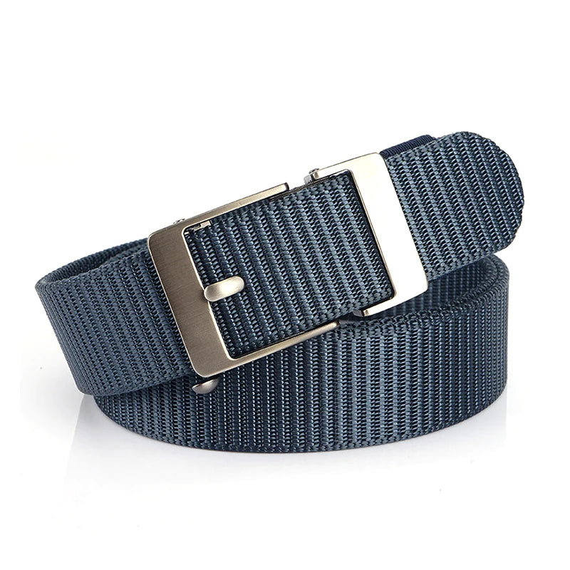Herren-Gürtel aus Nylon 3,4 cm Breite mit Automatikverschluss für Outdoor-Wandern