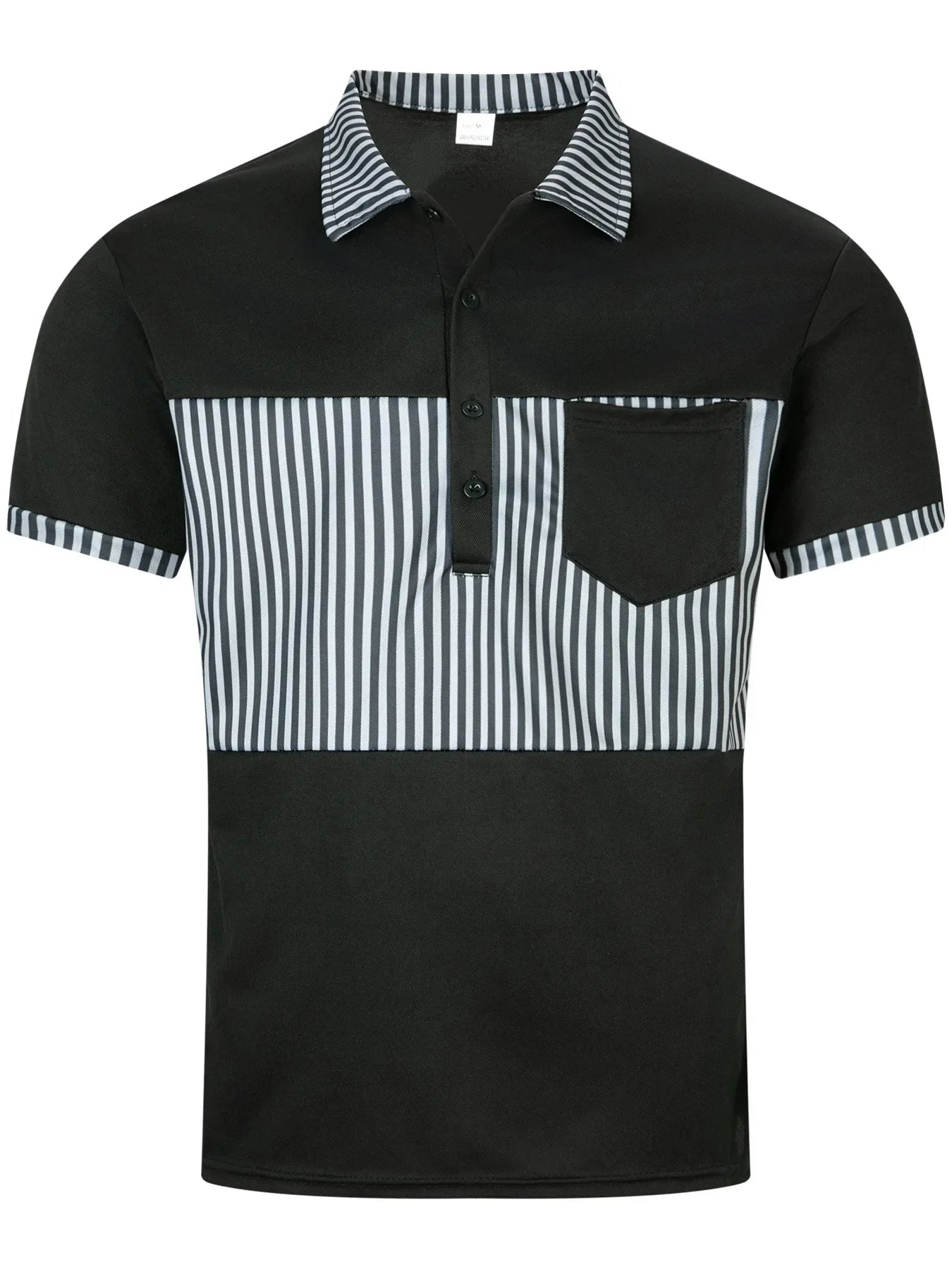 Leichtes Herren-Poloshirt aus Eisseide mit kurzem Ärmel und Reverskragen – ideal für den Sommer im Büro.