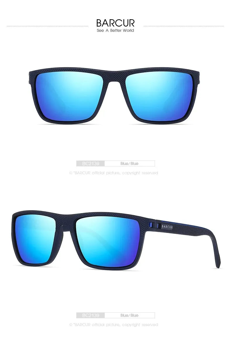 Sonnenbrille TR90 Sport polarisiert leicht UV400 Herren Damen B