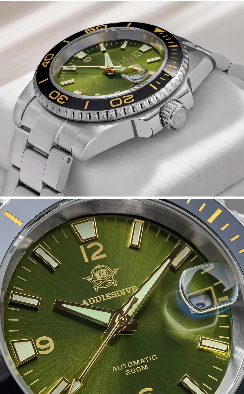 Herren-Taucheruhr mit Keramikluenette und 8215-Automatikwerk