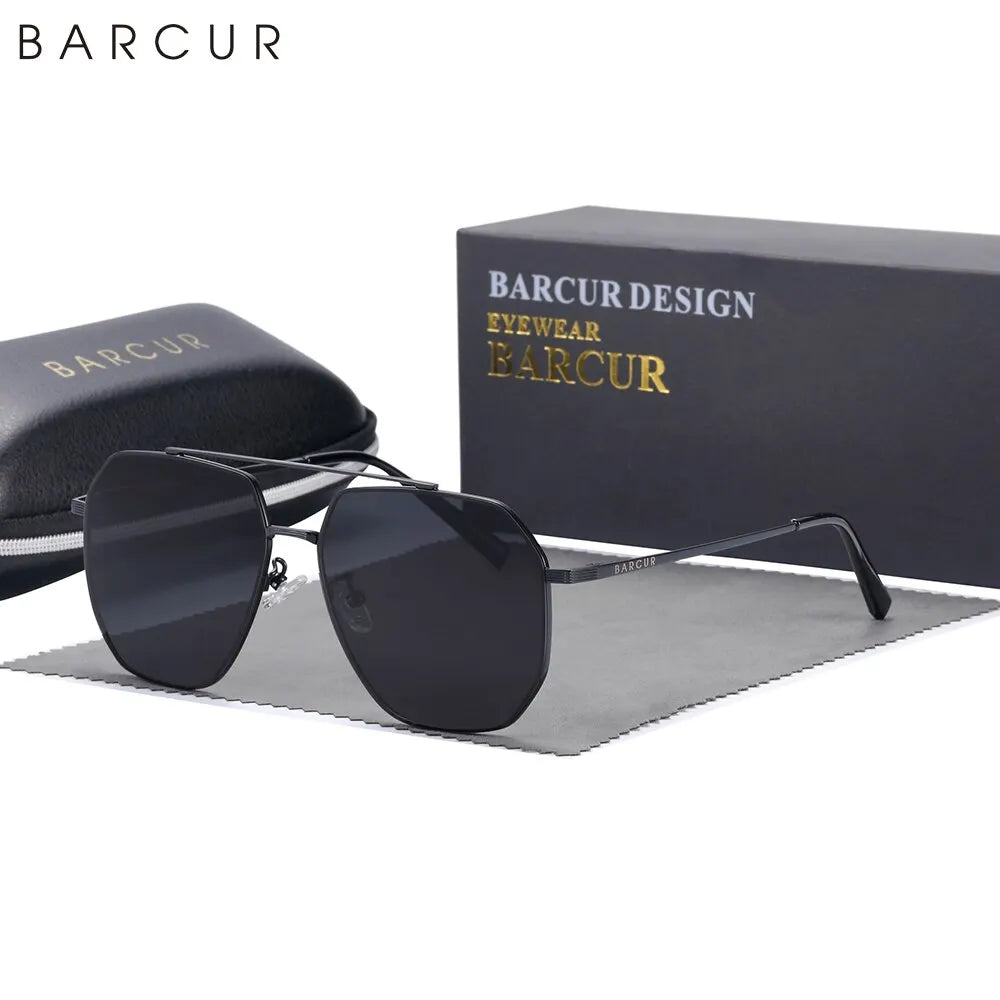 Sonnenbrille quadratisch 2mm dicke Gläser polarisiert Unisex
