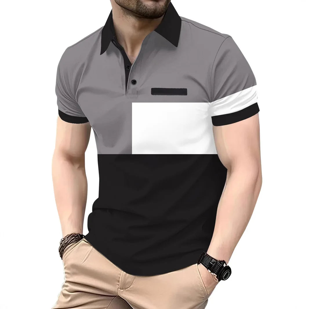 Hochwertiges Herren-Poloshirt mit Reverskragen und kurzen Ärmeln – hautfreundlich, atmungsaktiv und vielseitig für den Sommer