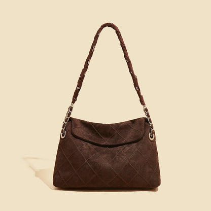 Damen Schultertasche mit großem Fassungsvermögen im Retro-Look