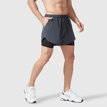 Modische Herren-Sommerhose mit Schnürung und großen Taschen – trendige Shorts in Übergröße für junge Männer