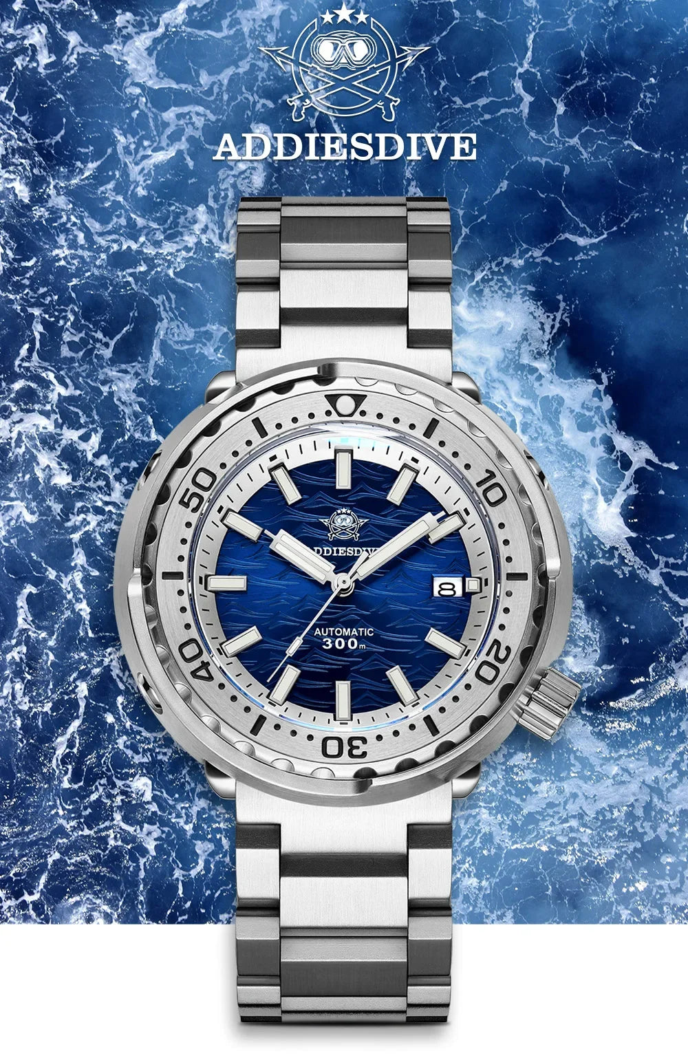 Herren-Taucheruhr mit 300 m Wasserdichtigkeit und NH35A-Automatikwerk