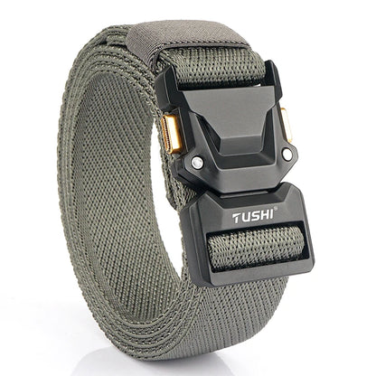 Unisex-Gürtel Mit Schnellverschluss Metall-Schnalle Breite 3,5 Zentimeter Geeignet Für Outdoor-Arbeit Und Freizeit