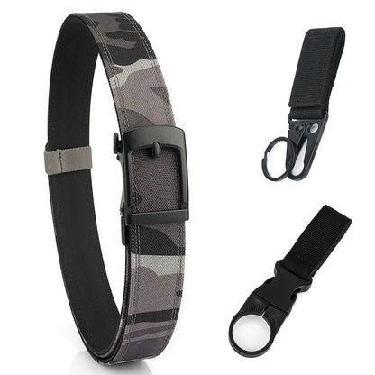 VATLY EDC Casual Gürtel Herren Nylon Rigid Military Automatik-Schnalle