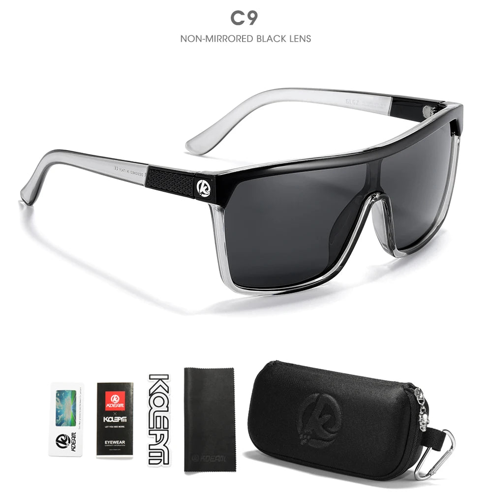 Sonnenbrille einteilig polarisiert UV400 5-Scharnier Herren
