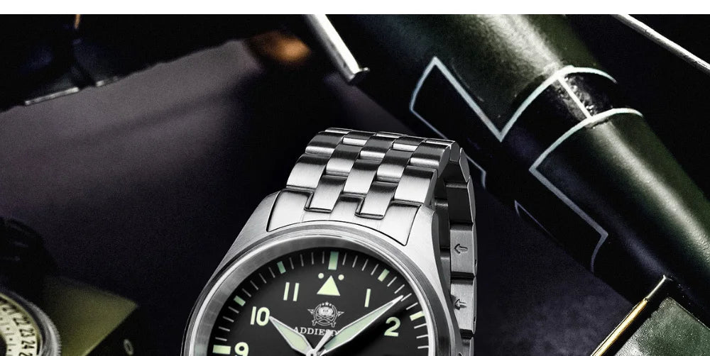 Herren-Taucheruhr mit C3-Leuchtmasse und NH35A-Automatikwerk