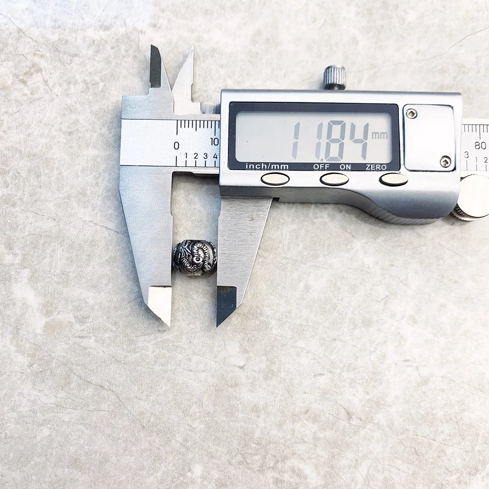 Damen-Charm-Anhänger Drache Perlen Rebel Vintage aus Sterlingsilber