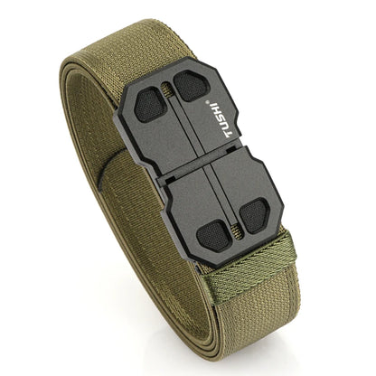 Herren-Gürtel 34mm Breite Mit Magnetverschluss Aus Nylon Für Alltag Und Freizeit Robust