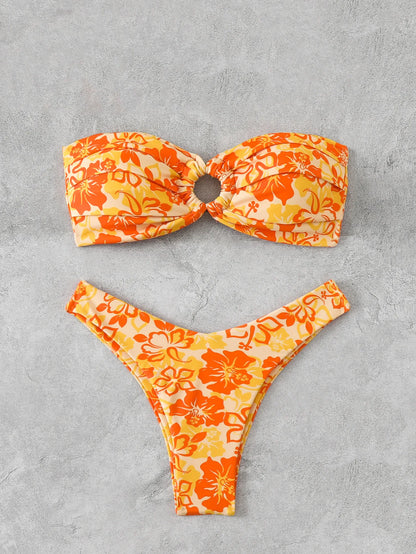 Weißer Push-Up-Bikini im brasilianischen Stil – verführerisches Bade-Set für den Strand und Pool