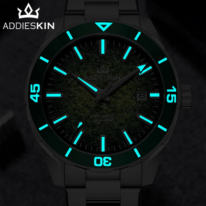 Herren-Taucheruhr mit Miyota-9015-Automatikwerk und Saphirglas