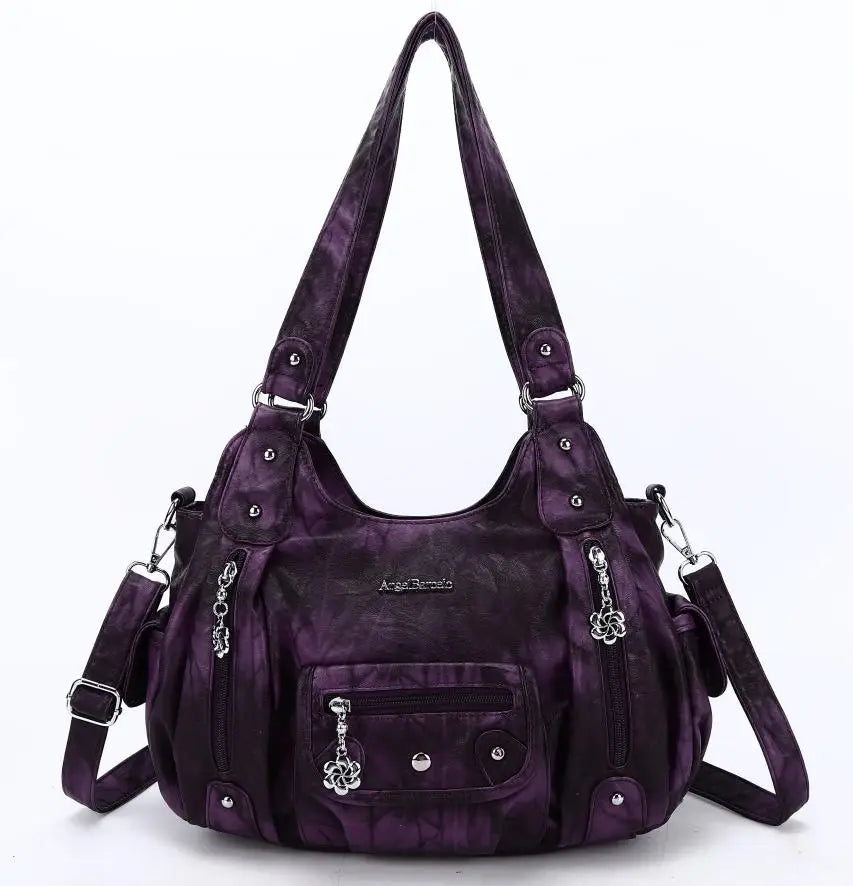 Damen-Handtasche Aus PU-Leder Mit Leopardenmuster Und Top-Handle-Design Für Alltag