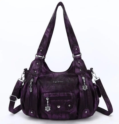 Damen-Handtasche Aus PU-Leder Mit Leopardenmuster Und Top-Handle-Design Für Alltag