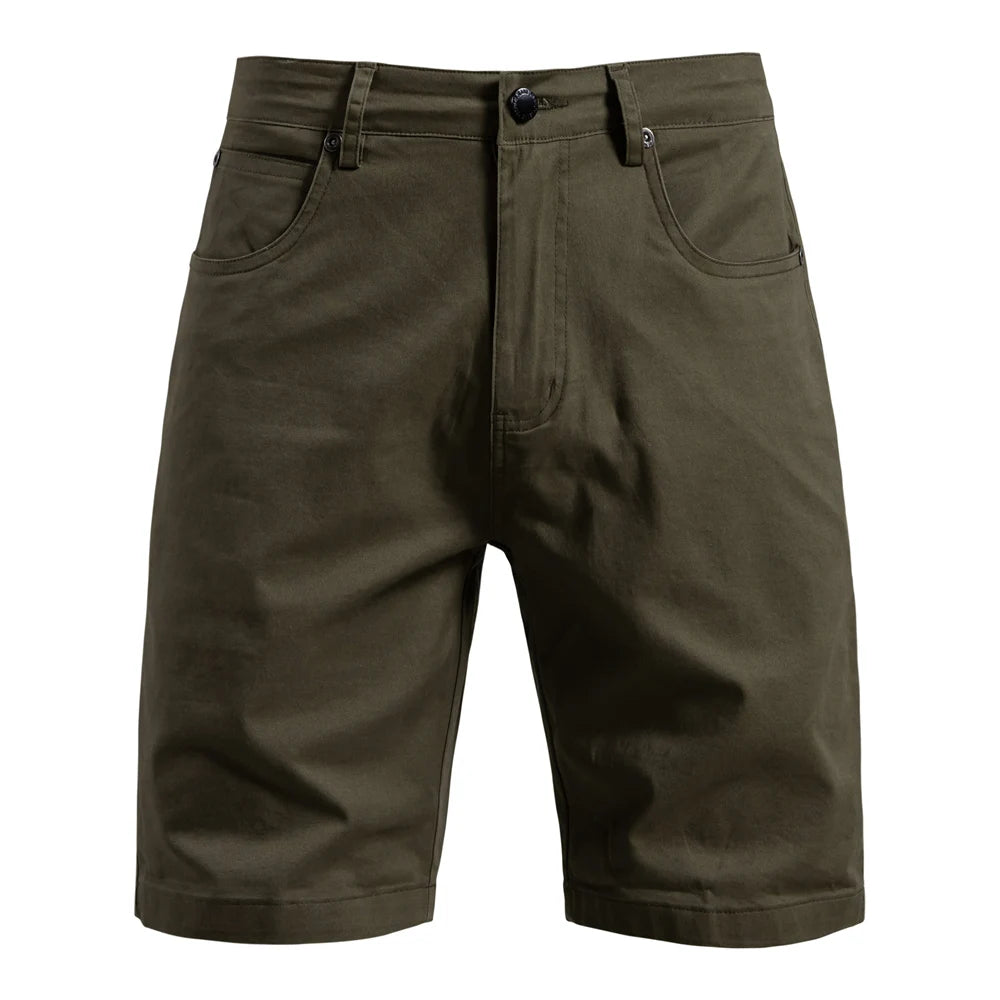 AIOPESON Herren-Sommershorts aus 100 % Baumwolle, lässige 11-farbige, leichte Straßenshorts mit mehreren Taschen