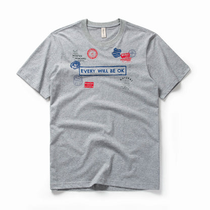 Herren T-Shirt mit Druck im Casual-Stil aus 100 Prozent Baumwolle