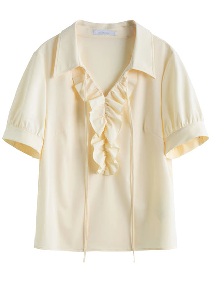 Sommerliche Damen-Bluse in Übergröße mit taillierter Silhouette und atmungsaktivem Strukturgewebe – ideal für die Freizeit