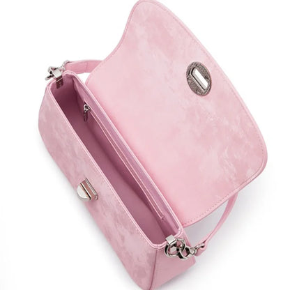 Natürliche Rindleder Schultertasche Frühlingslook