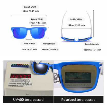 Sonnenbrille polarisiert bunt Outdoor Wandern Reißverschlussetui Unisex