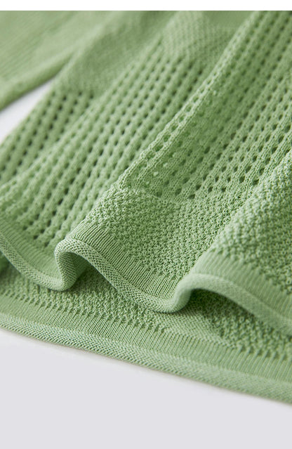 Damen-Rundhalspullover Aushöhlung Jacquard Viskose locker Frühling
