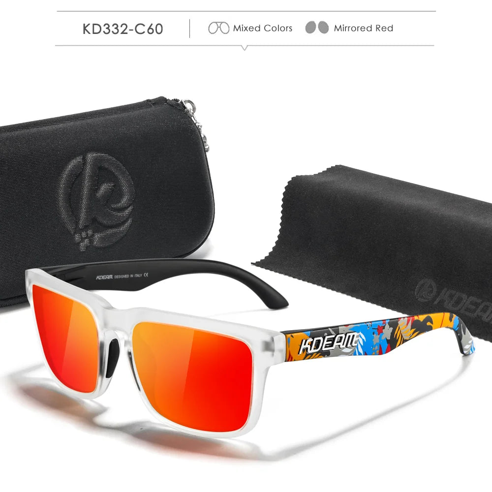 Sonnenbrille Fahren Nachtsicht polarisiert UV400 Reißverschlussetui Herren