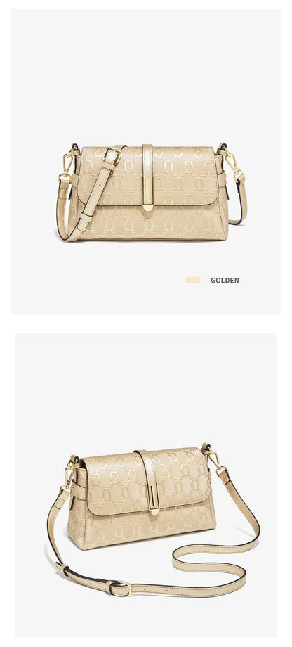 Damen Schultertasche aus Split Leather Crossbody Fashion Messenger Bag