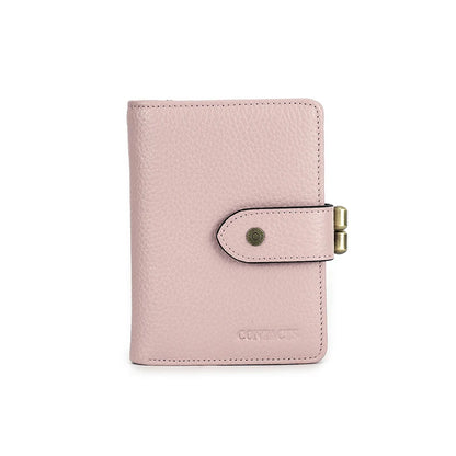 Damen Echtleder Geldbörse Vintage Metallrahmen Kartenhalter Münzbörse Luxus