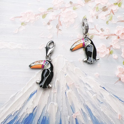 Damen-Charm-Anhänger Touca bunt süß aus Sterlingsilber