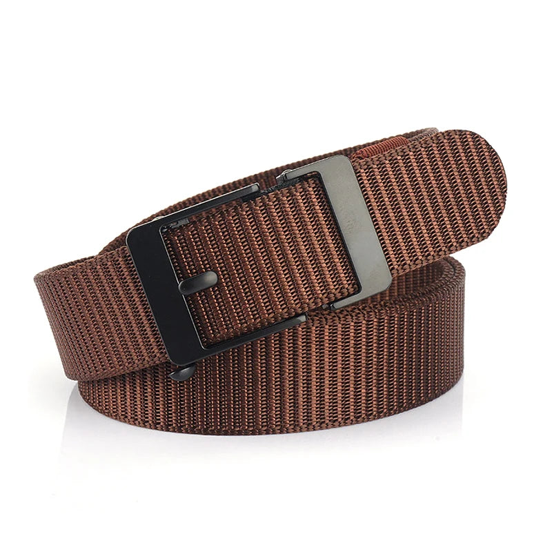 Herren-Gürtel aus Nylon 3,4 cm Breite mit Automatikverschluss für Outdoor-Wandern