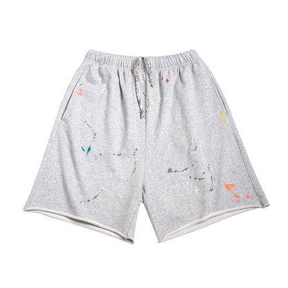 Herren Jogging Shorts in Grau mit elastischer Taille und lässiger Passform