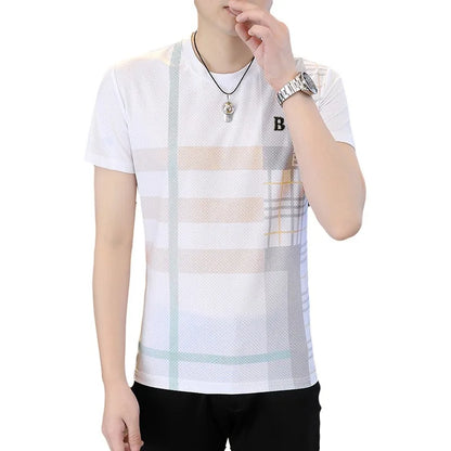 Herren T-Shirts mit Sommerdruck im Luxus Retro Casual Stil