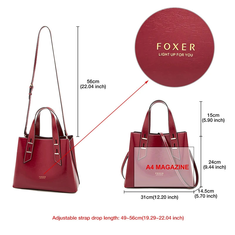 Damen Handtasche aus Split-Leder mit Crossbody Fashion Bags