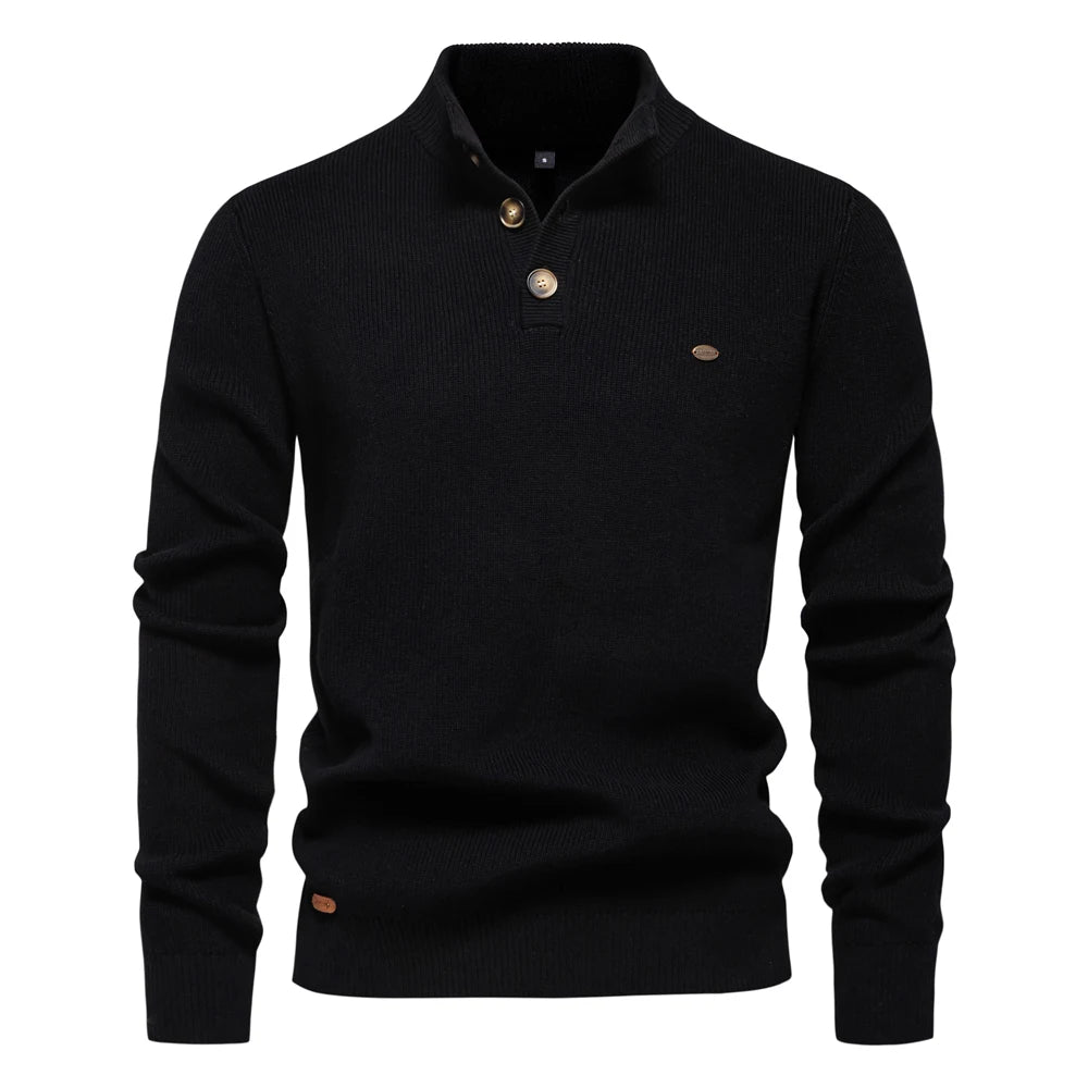 Herren Pullover im lässigen Stil mit Rollkragen für Herbst und Winter