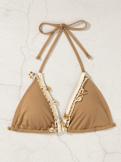 Gestreifter Push-up-Bikini für Damen – Sexy Badeanzug im brasilianischen Stil für Strand und Pool