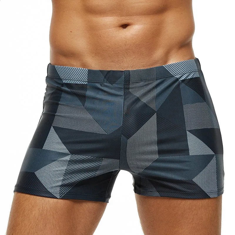 Kurze Herren-Polyester-Shorts mit schnelltrocknendem Druck und atmungsaktivem Mesh-Futter sowie Tasche – ideal für das Fitnessstudio
