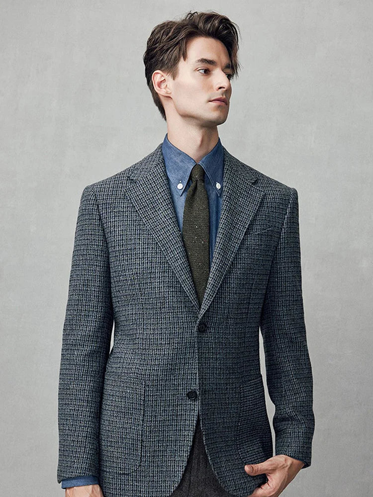 Eleganter Herrenanzug in Schwarz mit Blazer, Weste und Hose – ideal für Hochzeiten, Partys und den täglichen Business-Look, auch in großen Größen erhältlich.