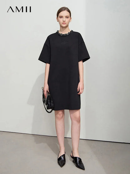 Minimalistisches Strickkleid Für Damen Mit Stretch Und Business Look