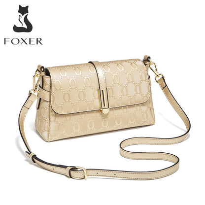 Damen Schultertasche aus Split Leather Crossbody Fashion Messenger Bag