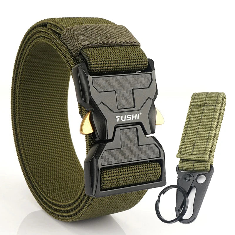 Herren-Stretch-Gürtel mit Schnellverschluss aus Metall 105-125 cm Ideal für Alltag und Arbeit