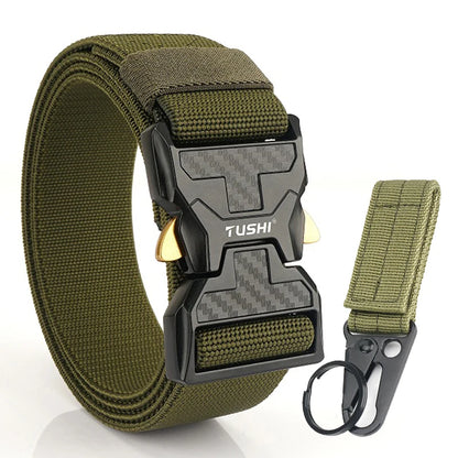 Herren-Stretch-Gürtel mit Schnellverschluss aus Metall 105-125 cm Ideal für Alltag und Arbeit