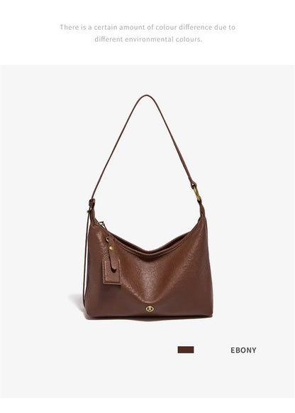 Damen Hobo Tasche Aus Echtem Leder Im Vintage Stil Mit Großer Kapazität