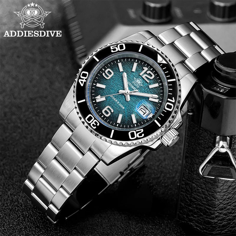Herren-Taucheruhr 41 mm mit BGW9-Leuchtzeigern und 20 Bar